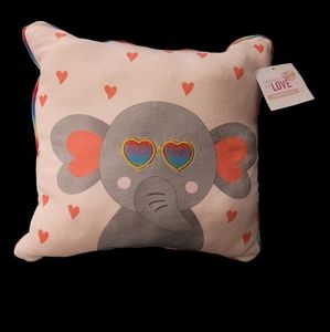 NWT soft elephant pillow